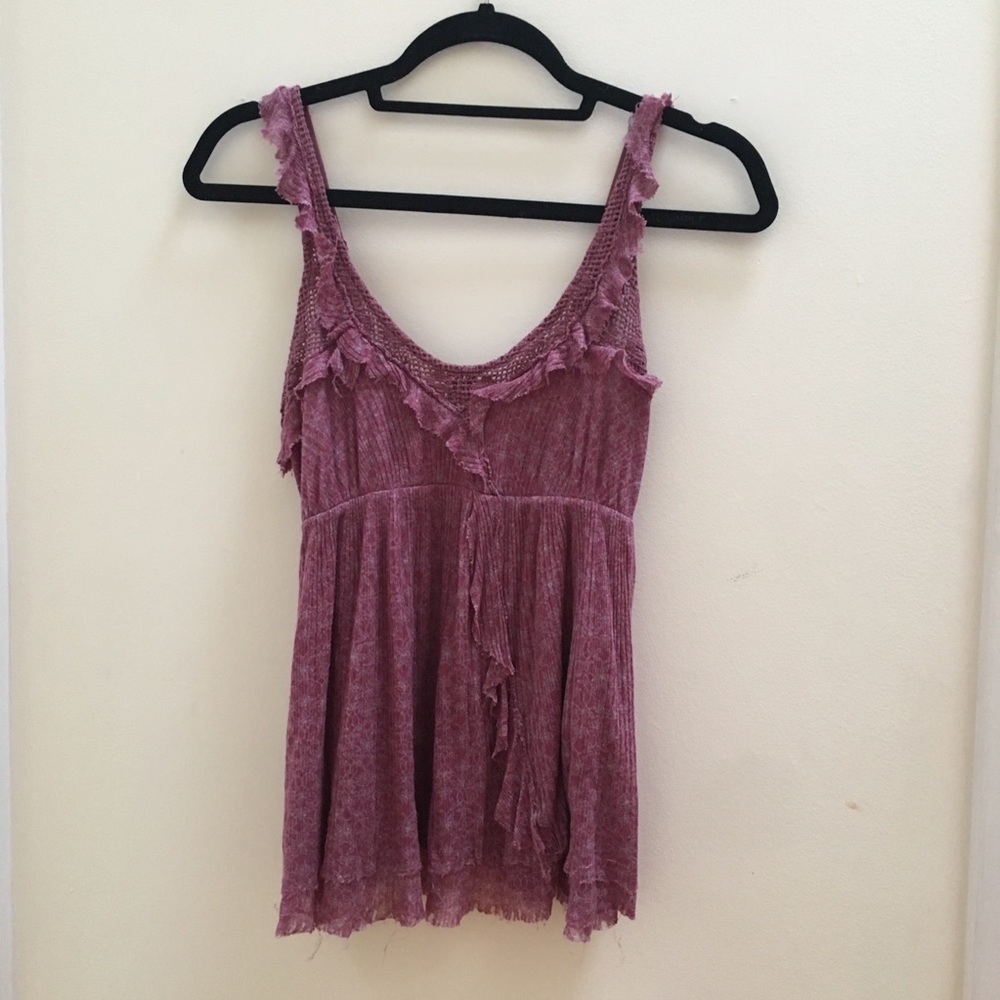 Free People Ruffle Tank